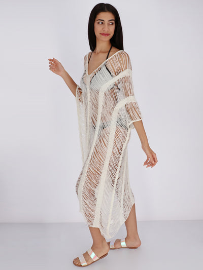Knitted Distressed Cover-up