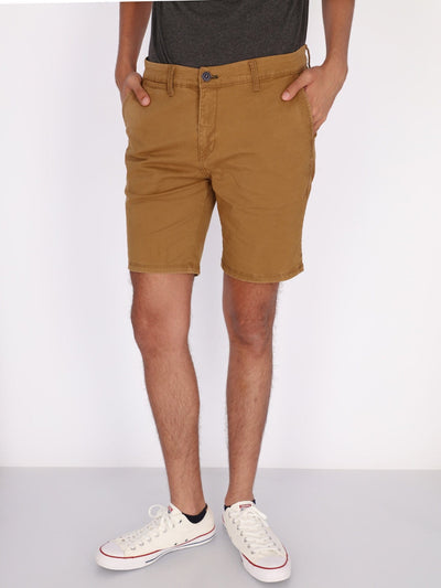 OR Pants & Shorts Camel-V07 / 30 Basic Chino Shorts with Back and Side Pockets