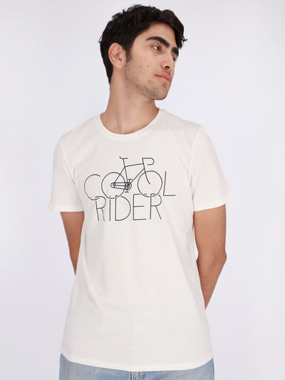 OR T-Shirts White / S Front Print Cool Rider Short Sleeve T-Shirt