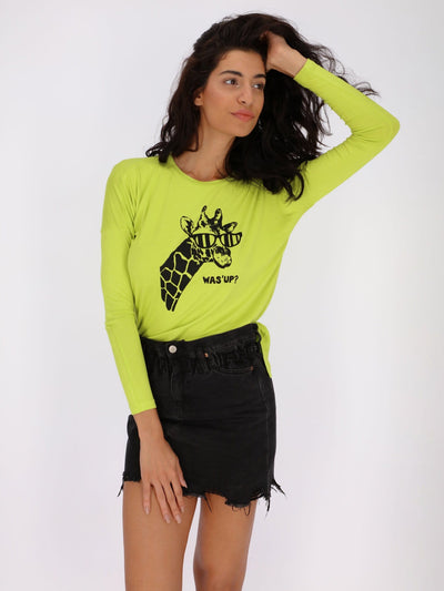 OR Tops & Blouses Long Sleeve Front Print T-shirt