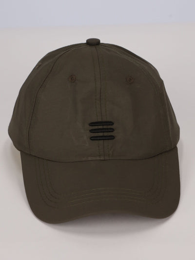 OR Hats Dark Olive / Os Basic Cap with Front 3 Lines