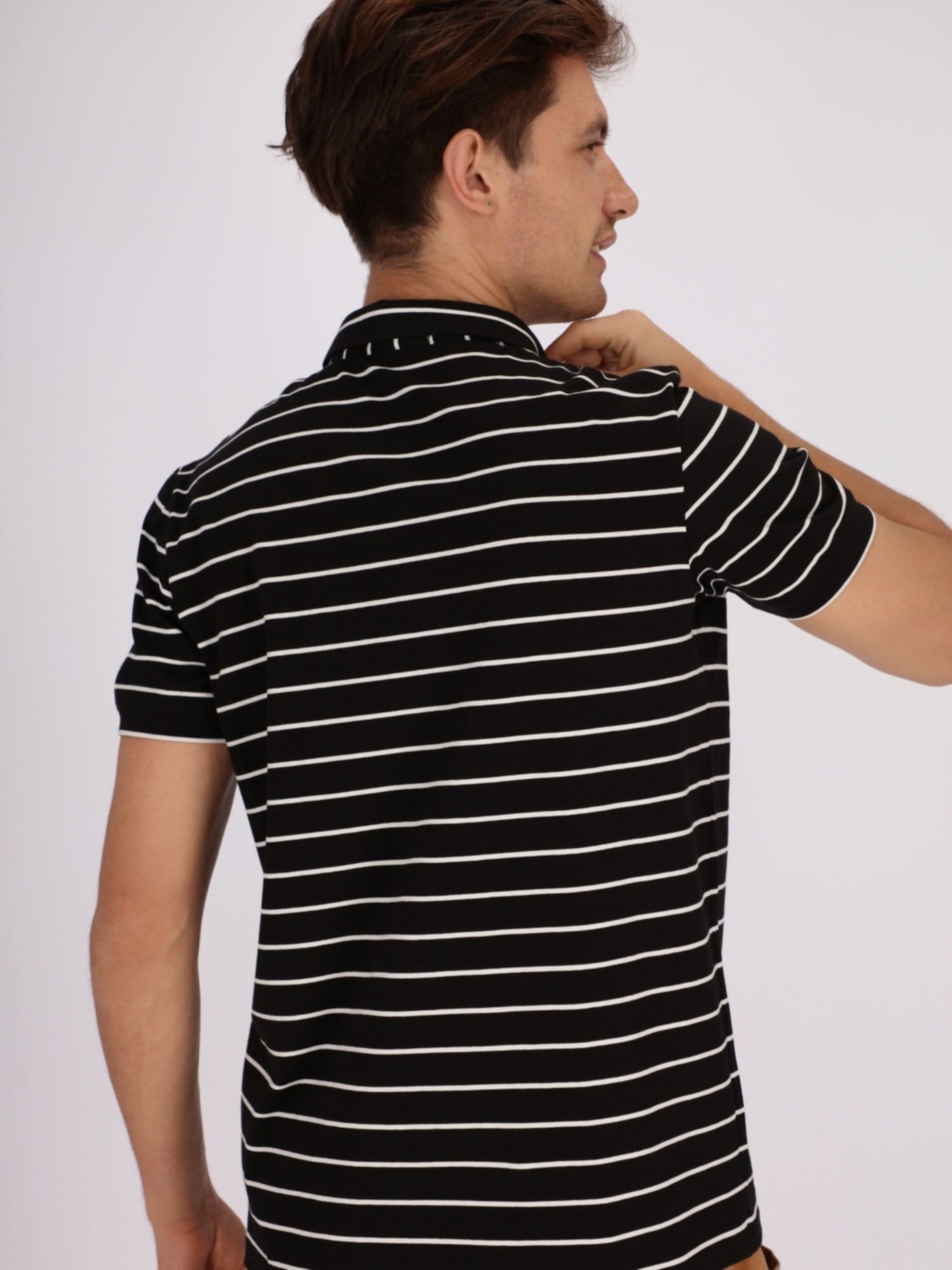 OR Polos Horizontal Stripes Short Sleeve Polo Shirt