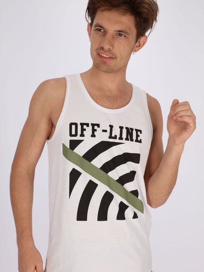 OR T-Shirts White / S Front Print Sleeveless T-Shirt