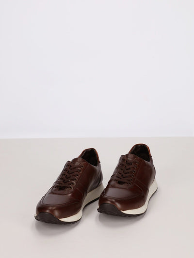 Daniel Hechter Sneakers Brown / 42 Leather Sneakers with Lace-Up