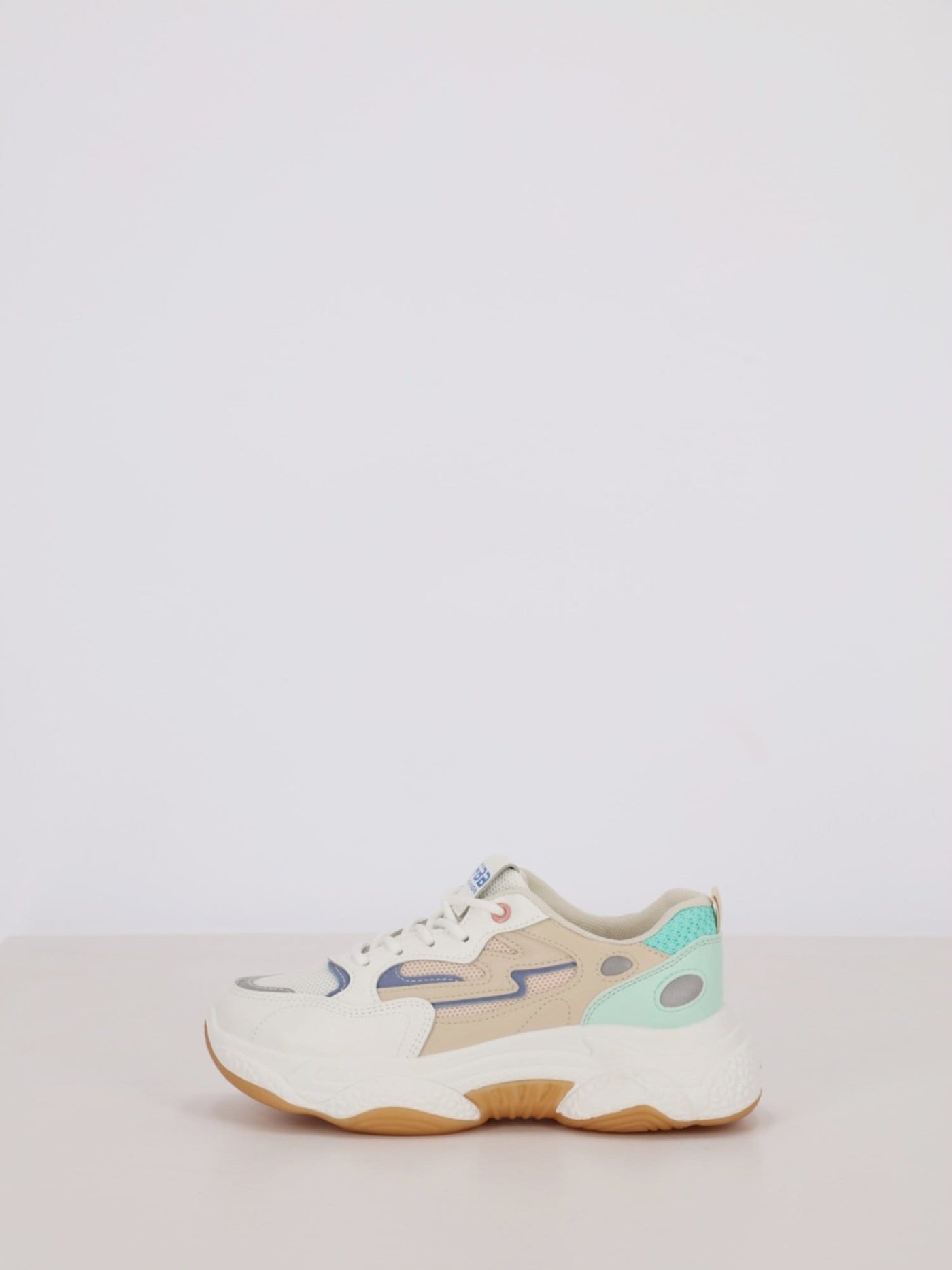 OR Sneakers White / 36 Mega Platform Sneakers with Leather and Mesh