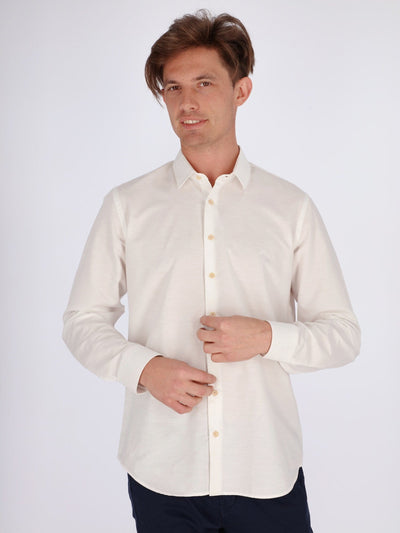 Daniel Hechter Shirts Off White / S Classic Long Sleeve Shirt with Buttoned Cuffs