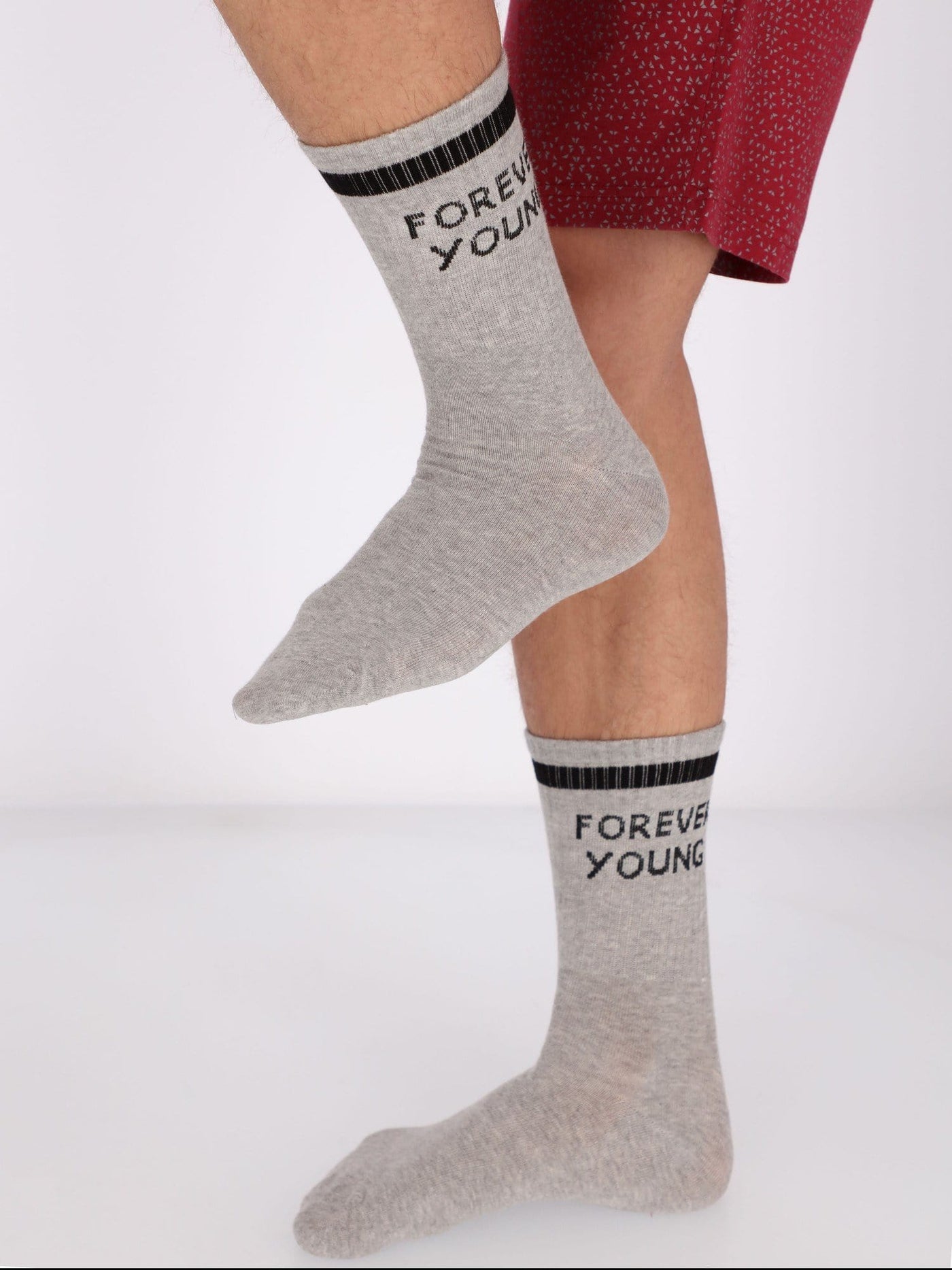 OR Other Accessories grey chine / Os 2 Pairs Forever Young Mid Calf Length Socks