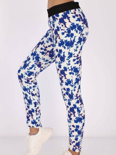 OR Pants & Leggings Floral Casual Pants with Elasticized Waist