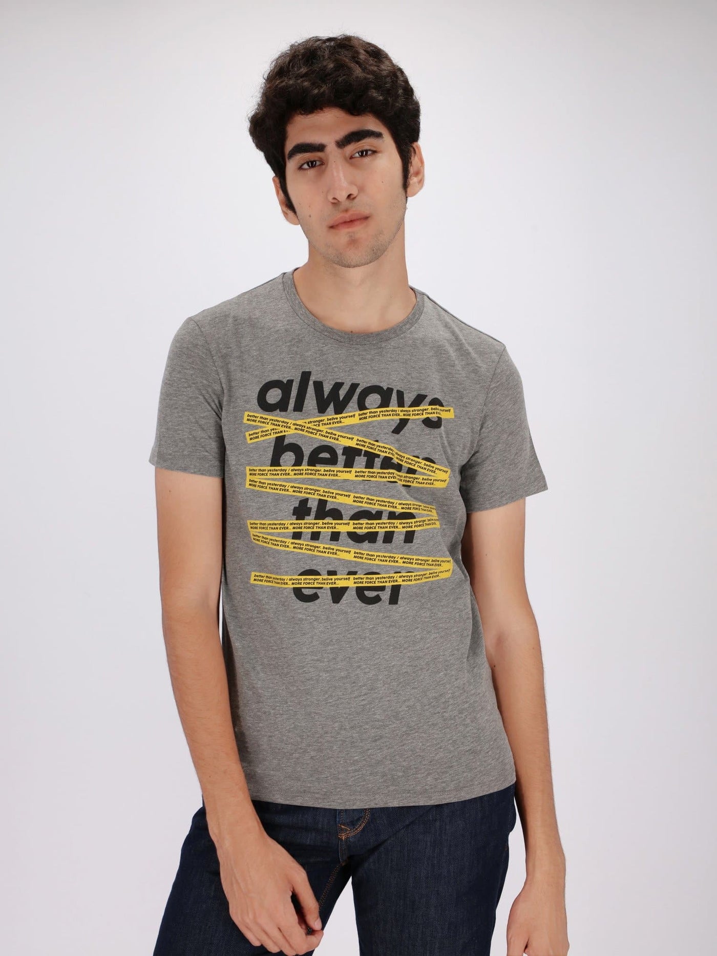 OR T-Shirts Heather Grey / S Always Better Front Print T-Shirt