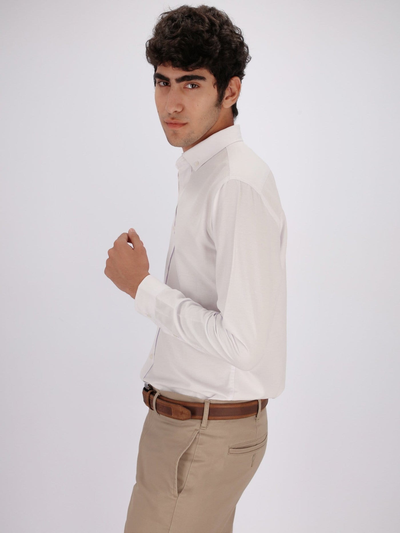 OR Shirts Casual Solid Shirt with Button-Down with Contrasting Color