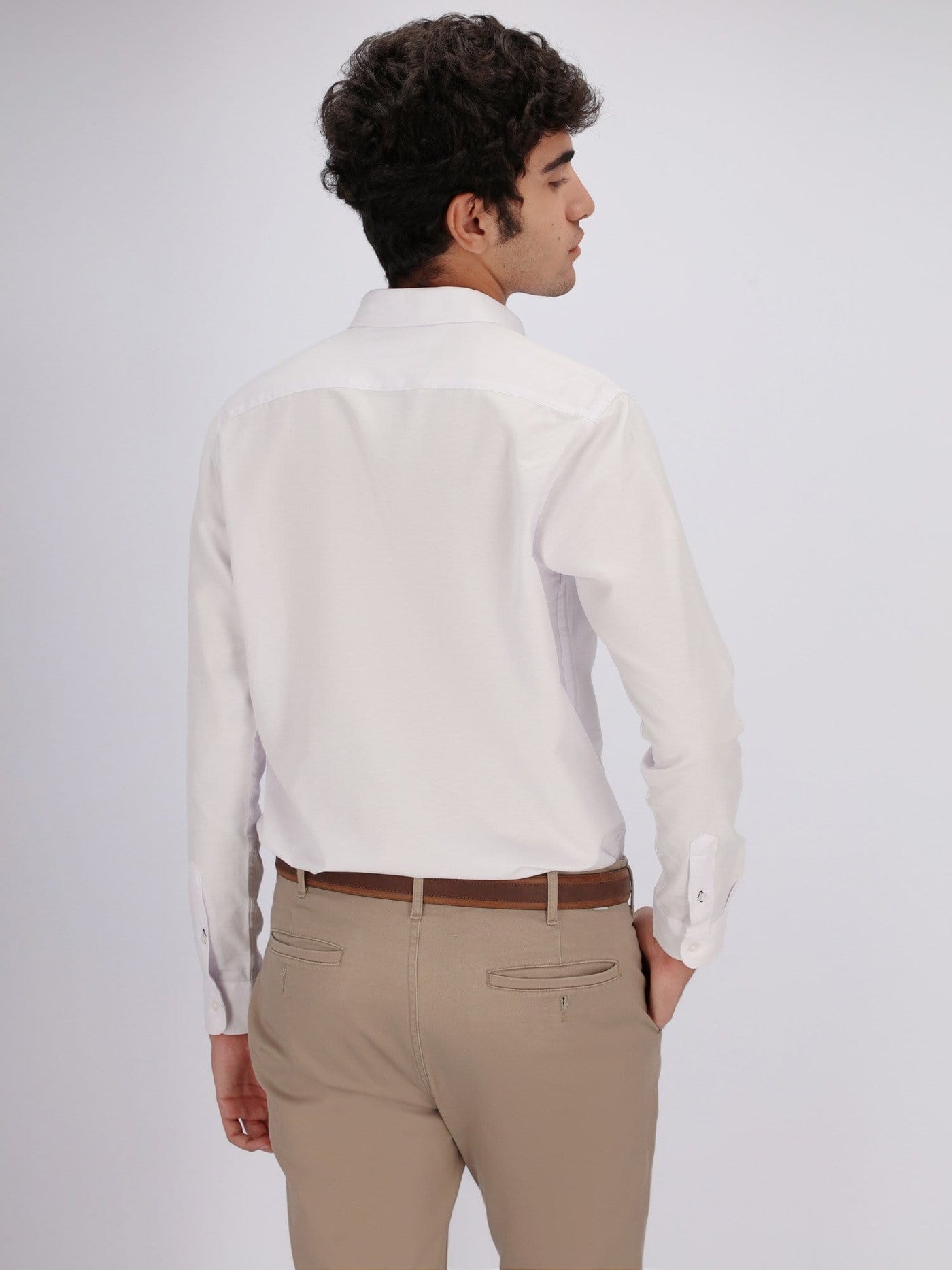 OR Shirts Casual Solid Shirt with Button-Down with Contrasting Color