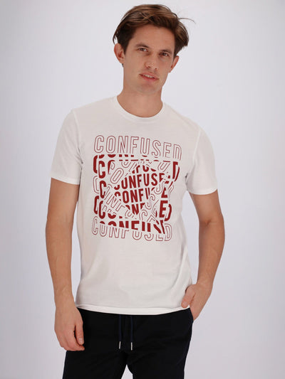 OR T-Shirts Confused Front Print T-Shirt