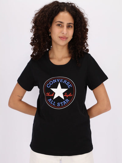 Converse Tops & Blouses BLACK / L Chuck Taylor Patch Nova Women T-shirt