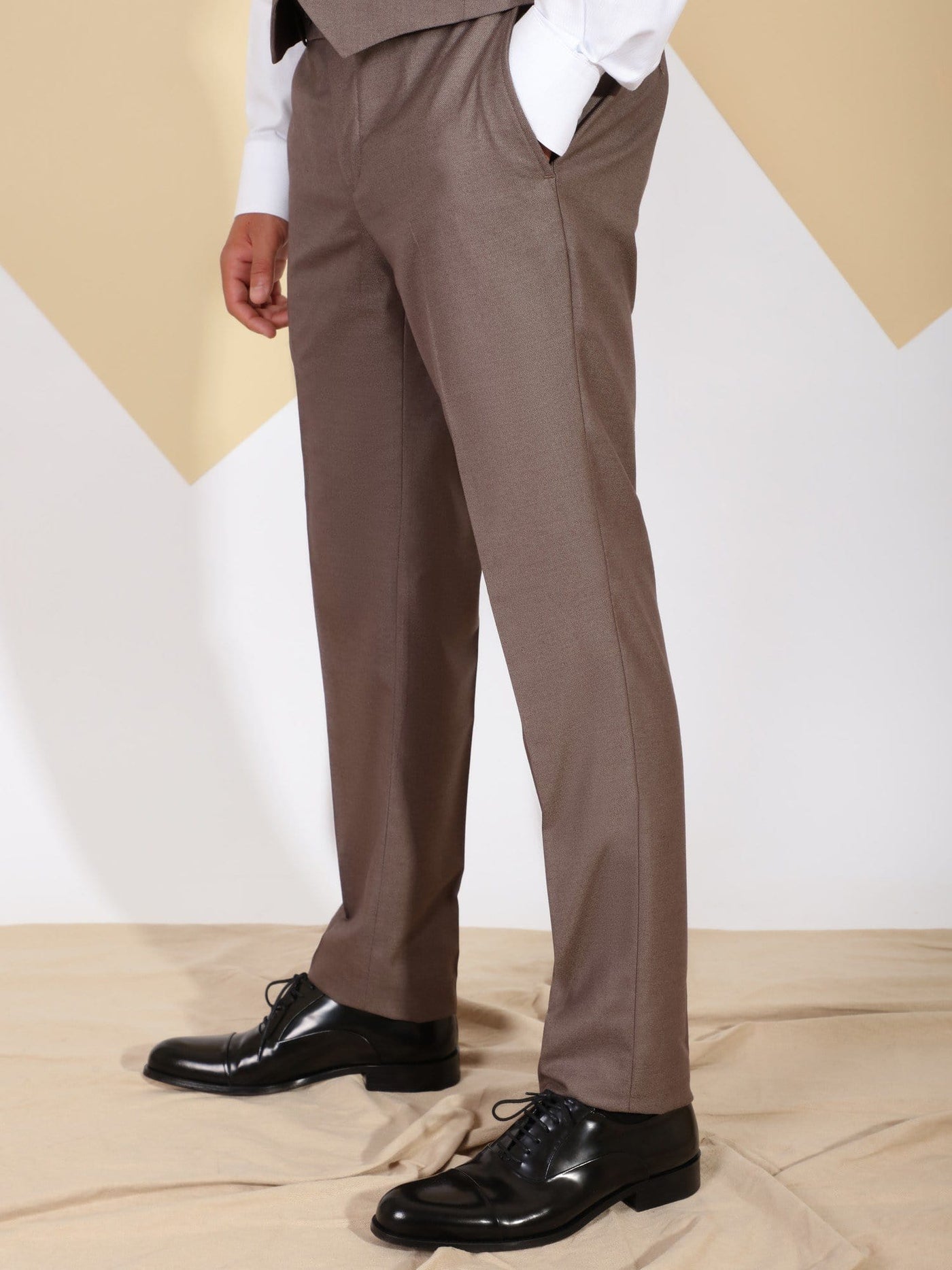 Daniel Hechter Suits & Blazers Wool Suit Pants with Tailored Fit Cut