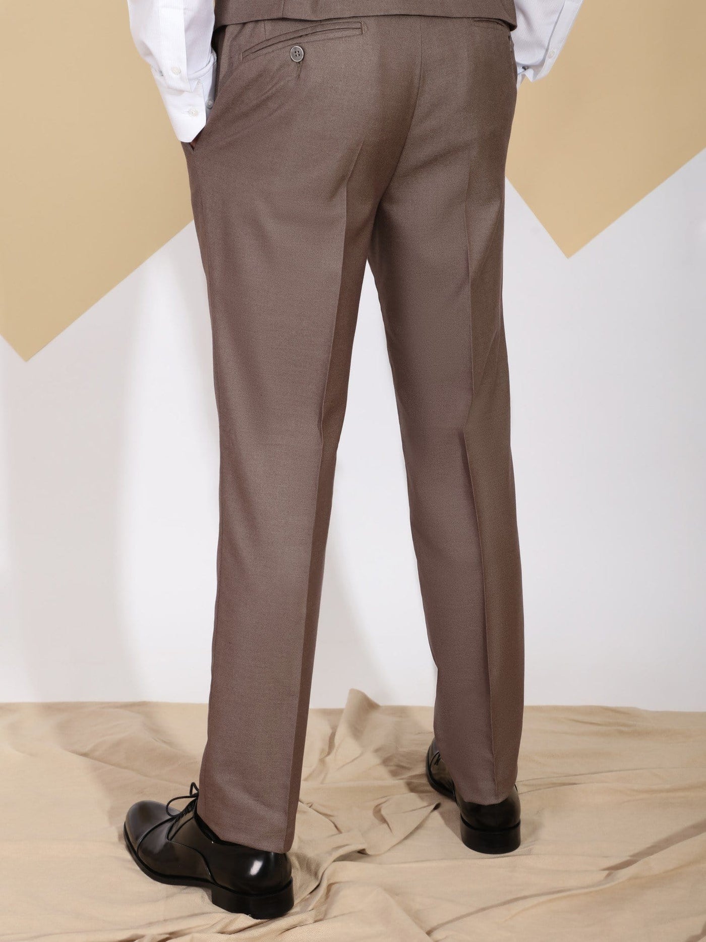 Daniel Hechter Suits & Blazers Wool Suit Pants with Tailored Fit Cut