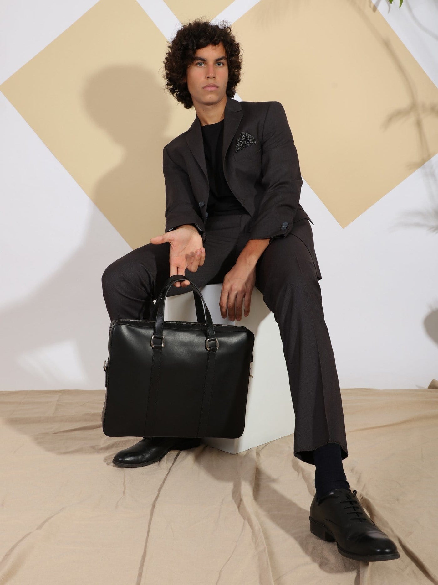 Daniel Hechter Other Accessories Black / Os Modern Leather Briefcase