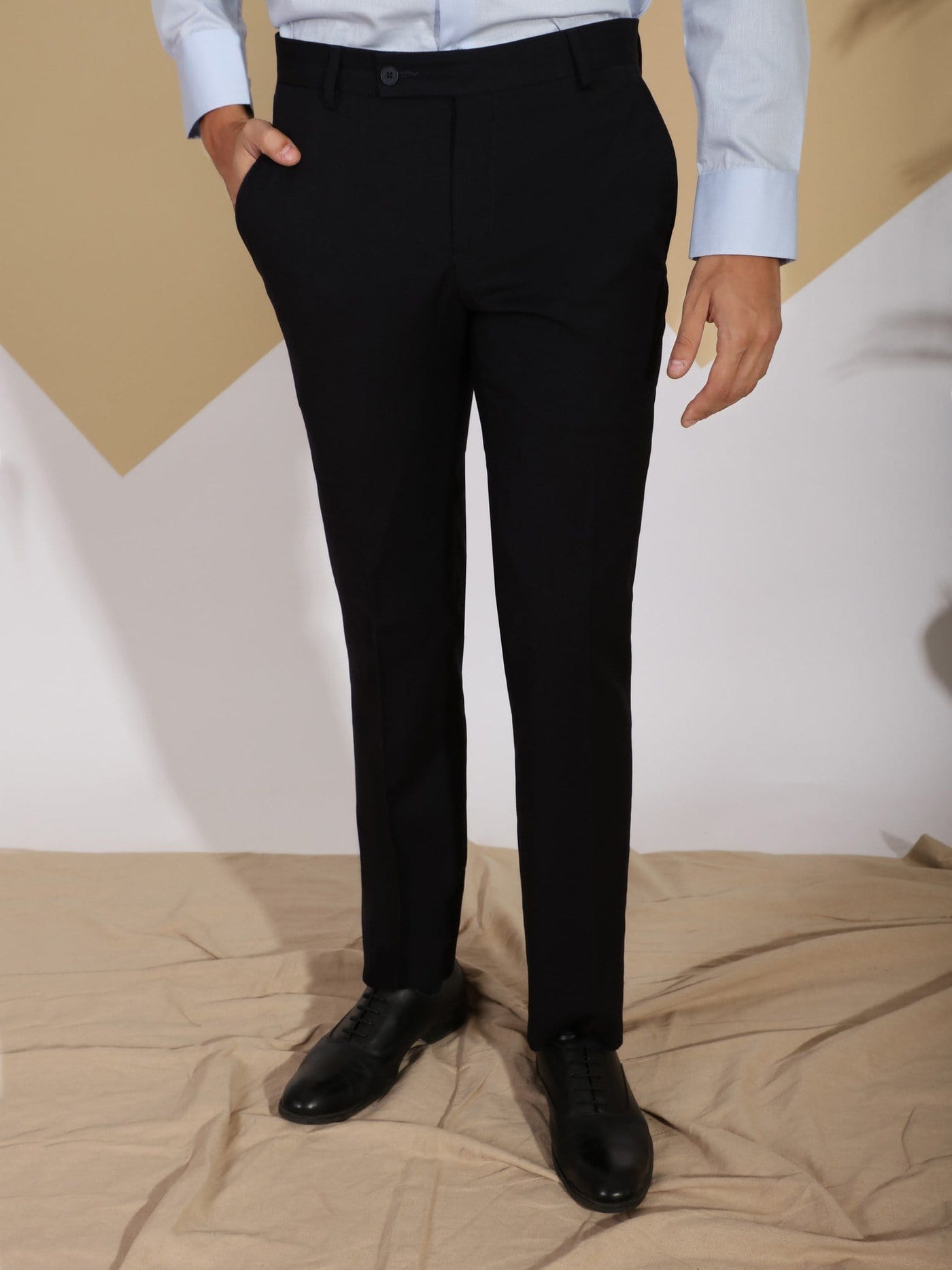 Daniel Hechter Pants & Shorts Black / 46 City Tux Pants with Tailored Fit Cut