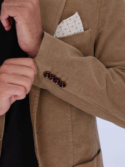 Daniel Hechter Suits & Blazers Corduroy Blazer with Notch Collar