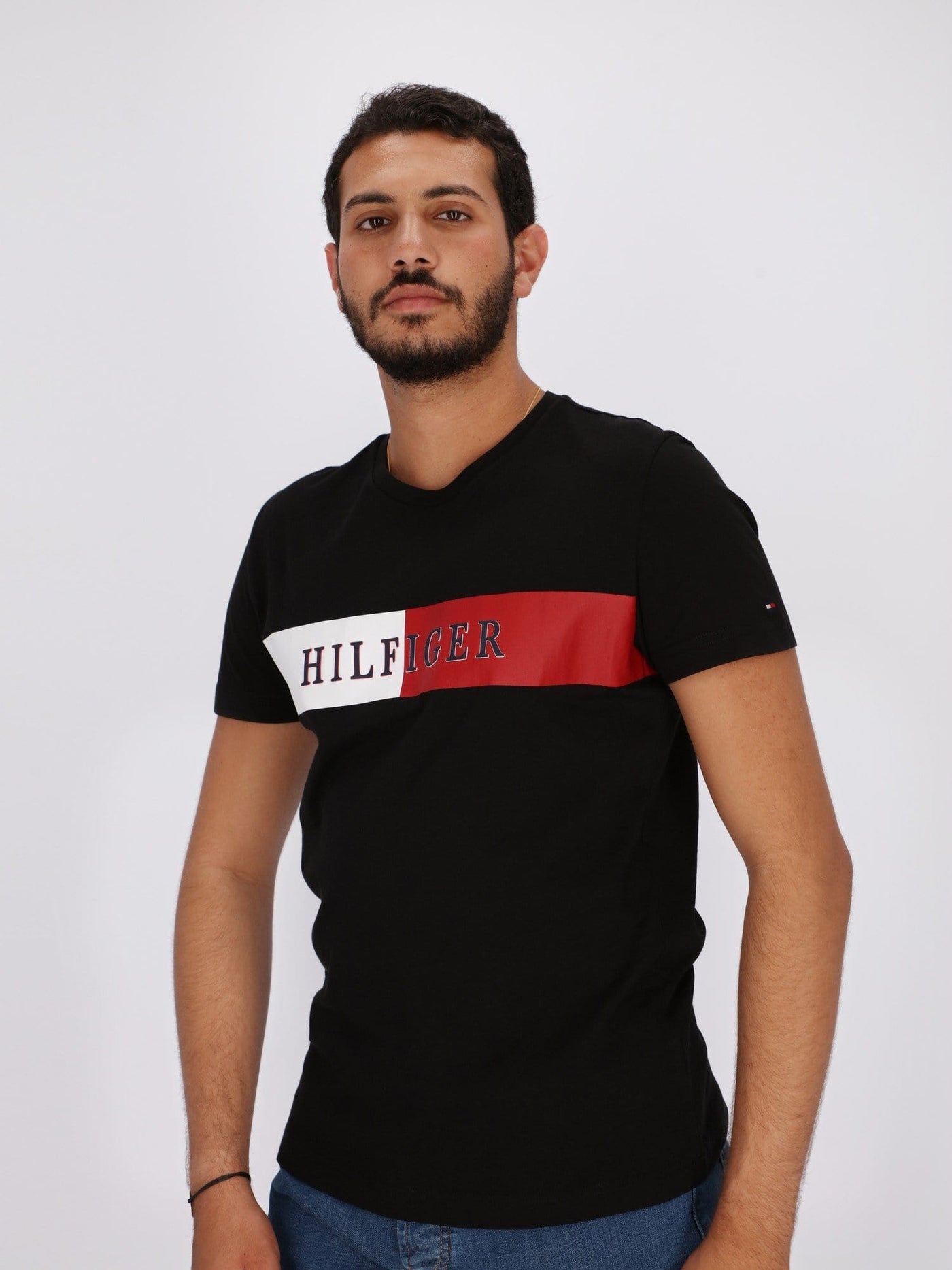 Tommy Hilfiger T-Shirts Front Printed Logo Regular-Fit T-shirt