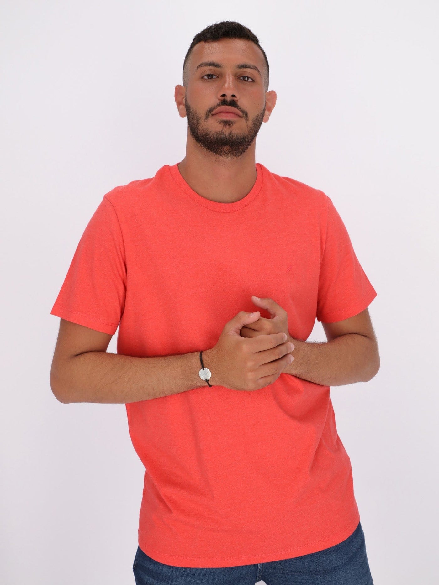 Daniel Hechter T-Shirts Watermelon / S Basic Short Sleeve Ribbed Round Neck T-Shirt