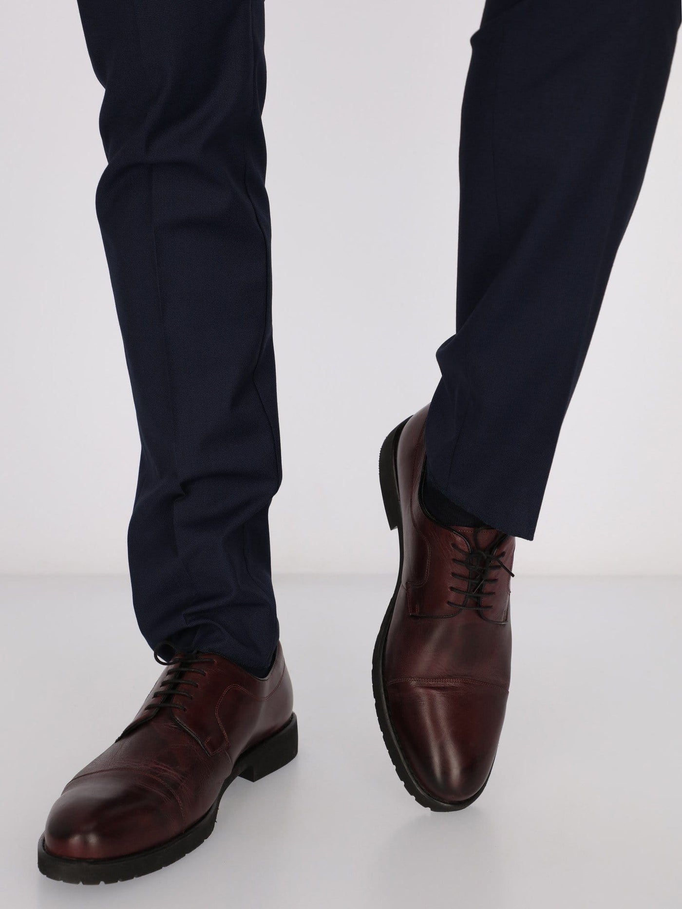 Daniel Hechter Shoes Dark Brown / 42 Lace-Up Derby Plain Classic Shoes