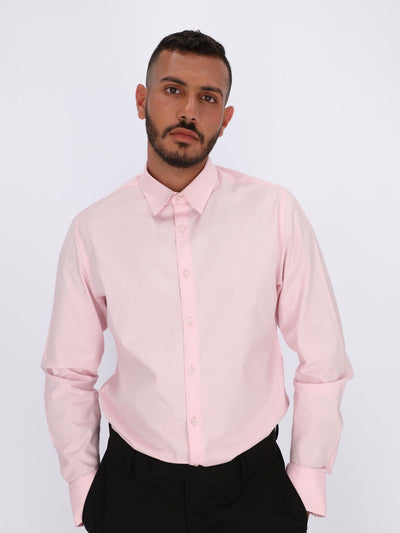 Daniel Hechter Shirts Light Pink / 39 Basic Shirt with Long Sleeves