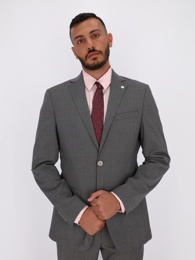 Daniel Hechter Suits & Blazers Grey Chine / 50 Smart Technology Crosshatch Blazer