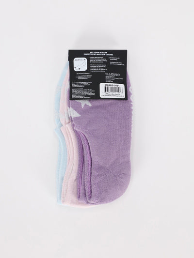 Converse Other Accessories 976 / 37-42 3 Pairs of Half Cushion Ultra Low Socks - Polar Blue/Barely Rose/Dusty Lilac