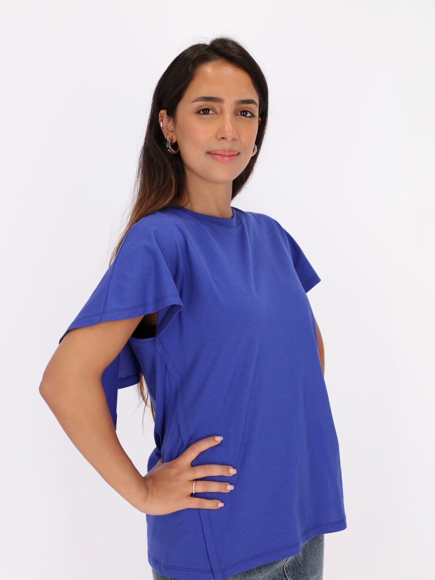 OR Tops & Blouses Clematis Blue / L Cape Sleeve T-shirt