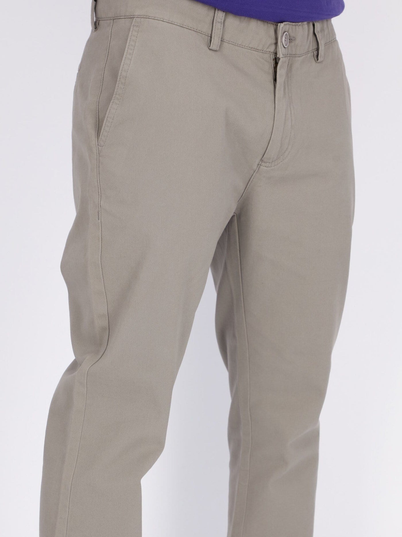 Daniel Hechter Pants & Shorts Grey / 40 Gabardine Pants with Regular Cut