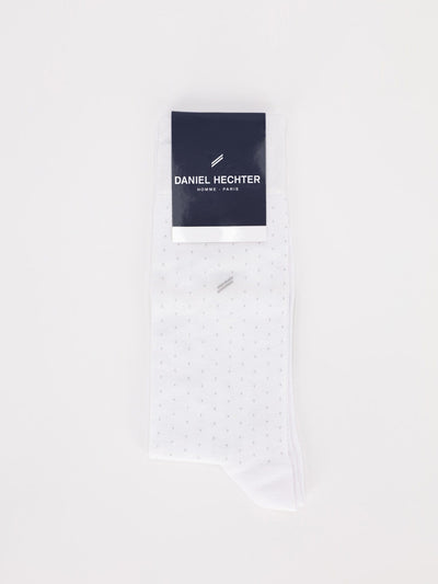Daniel Hechter Other Accessories Os / WHITE Polka Dots Mid Calf Socks with Logo