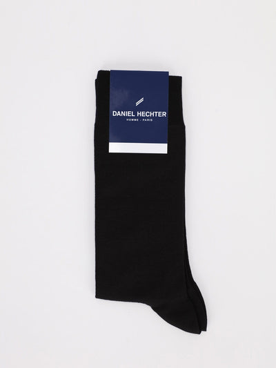 Daniel Hechter Other Accessories Os / BLACK Solid Mid Calf Socks with Logo