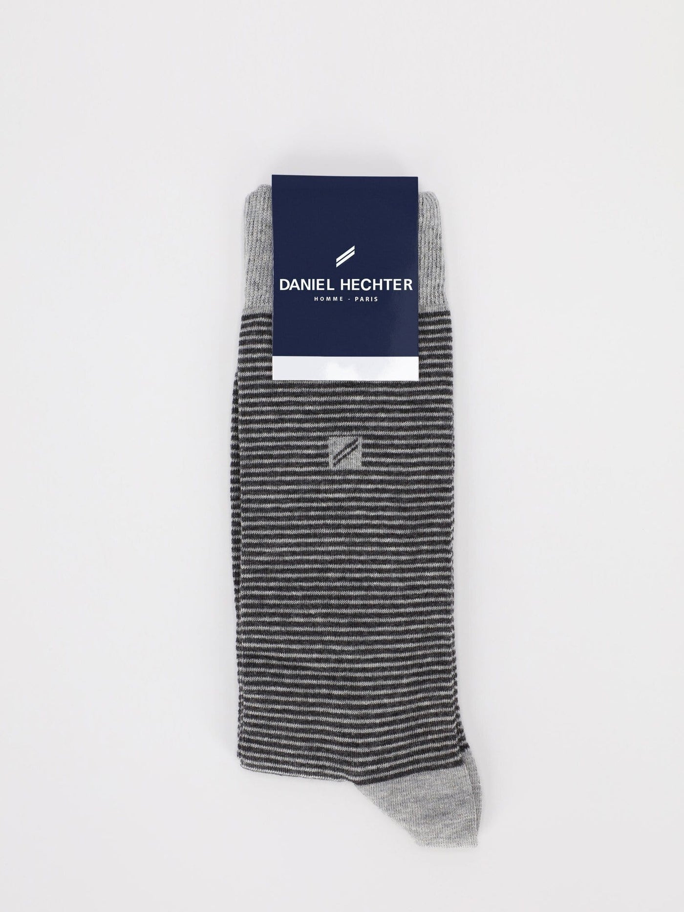 Daniel Hechter Other Accessories Os / GREY Striped Mid Calf Socks with Logo