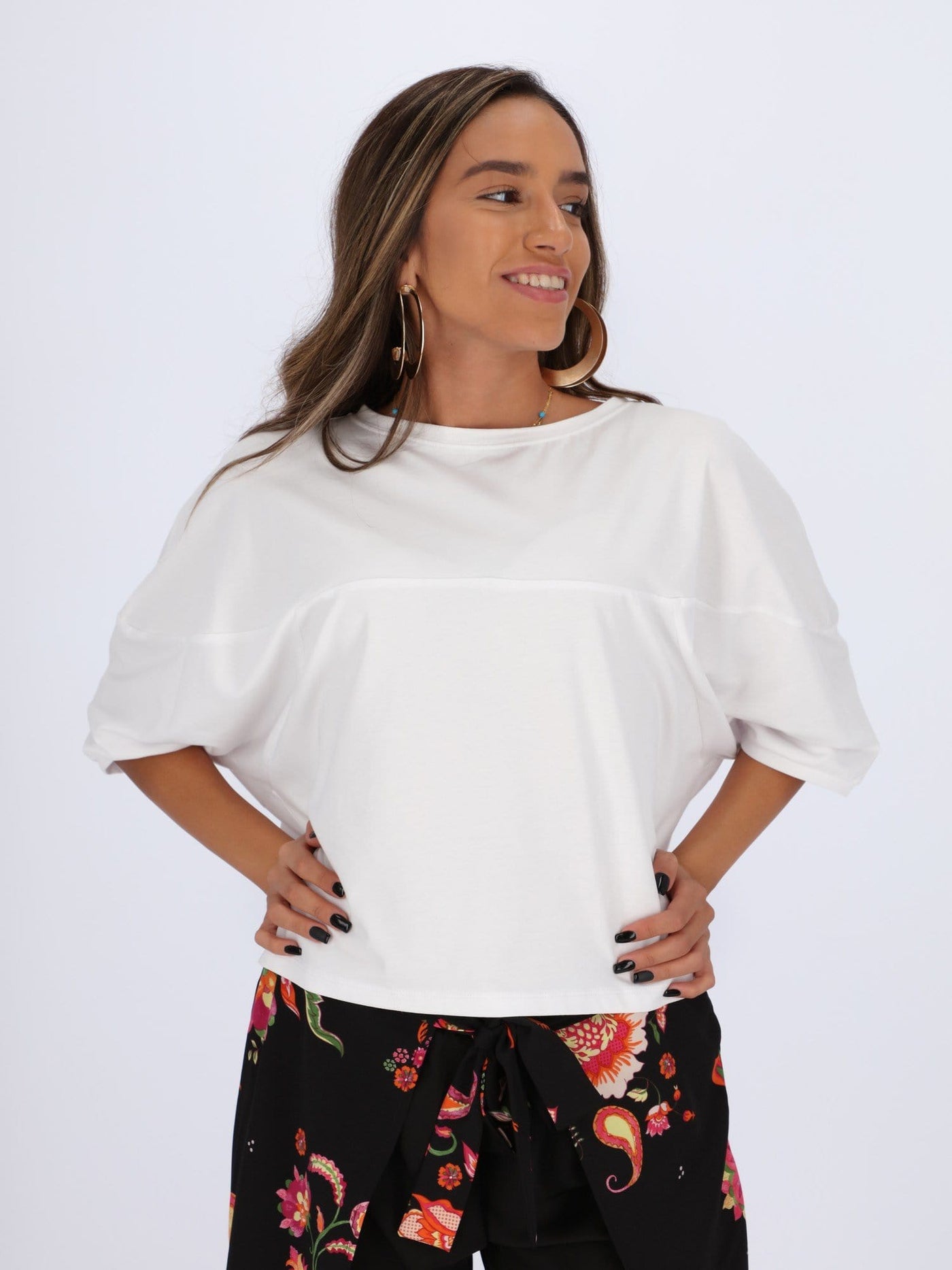 OR Tops & Blouses Batwing Sleeve Cropped Top