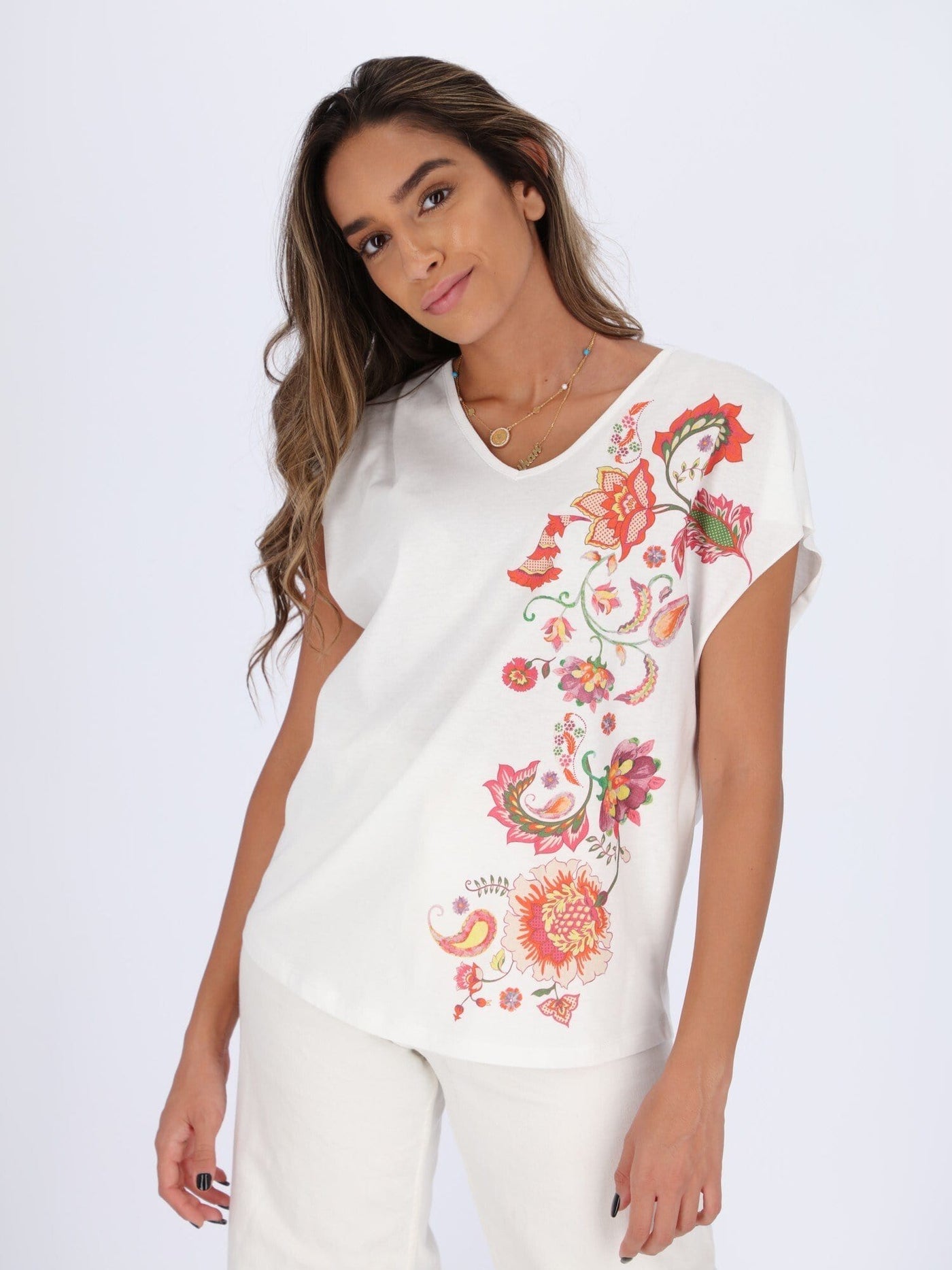 OR Tops & Blouses White / S Tied Sleeve Top