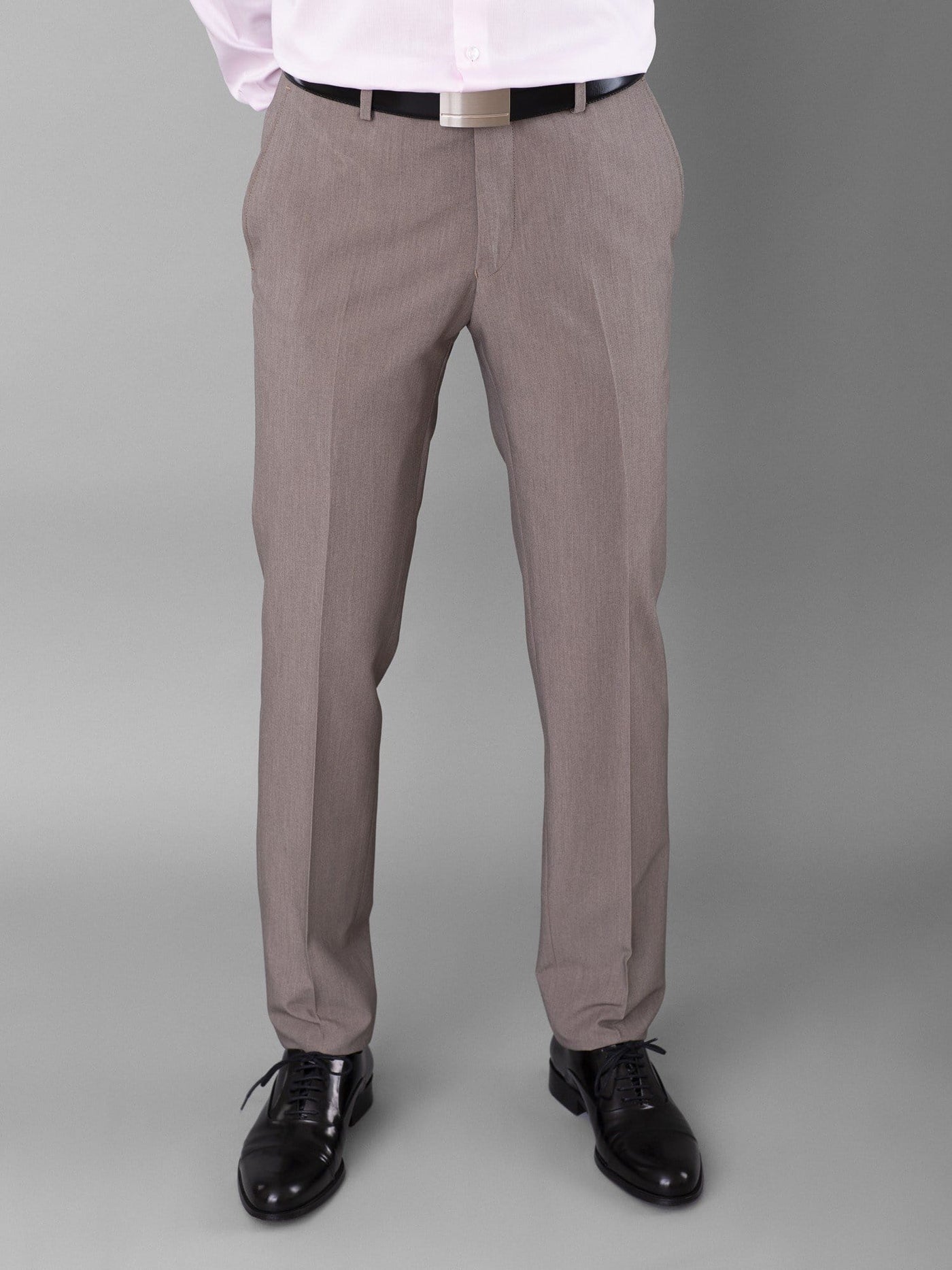 Daniel Hechter Pants & Shorts Beige / 48 Solid Tux Pants with Tailored Fit Cut