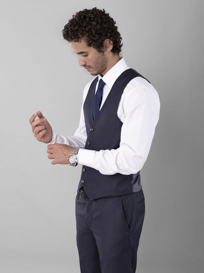 Daniel Hechter Suits & Blazers Mini Jacquard Waistcoat with Tailored Fit