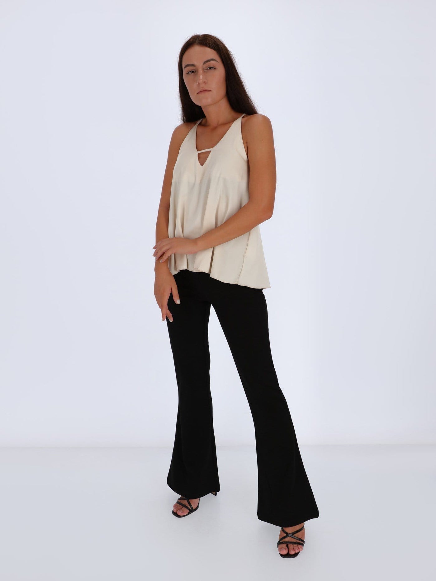OR Tops & Blouses Cross Back Top with Halter Neck