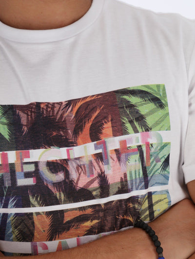 Daniel Hechter T-Shirts Palm Trees Printed T-shirt