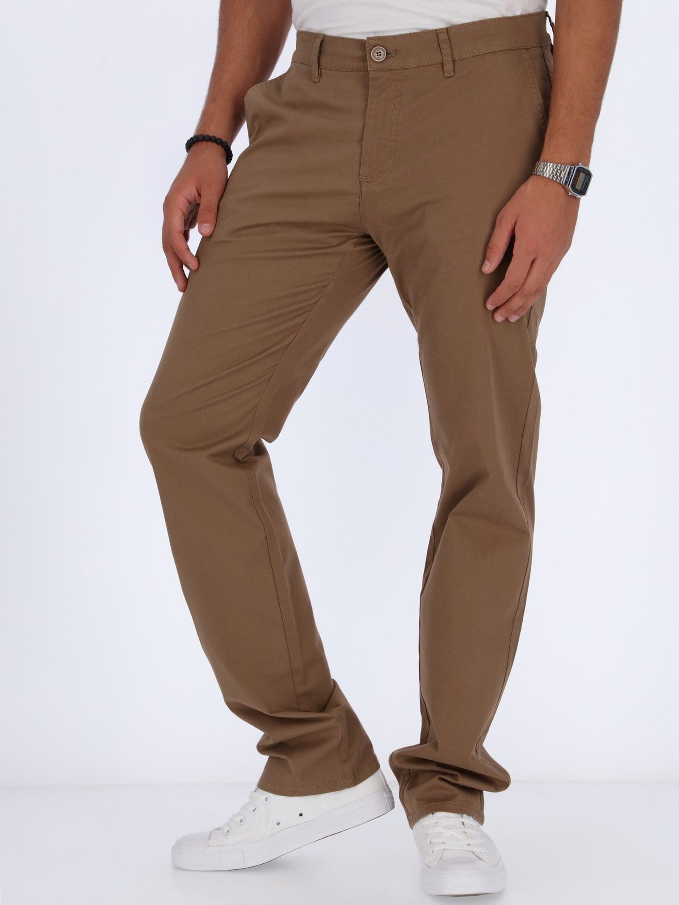 Daniel Hechter Pants & Shorts BROWN / 40 Basic Pants with Regular Cut