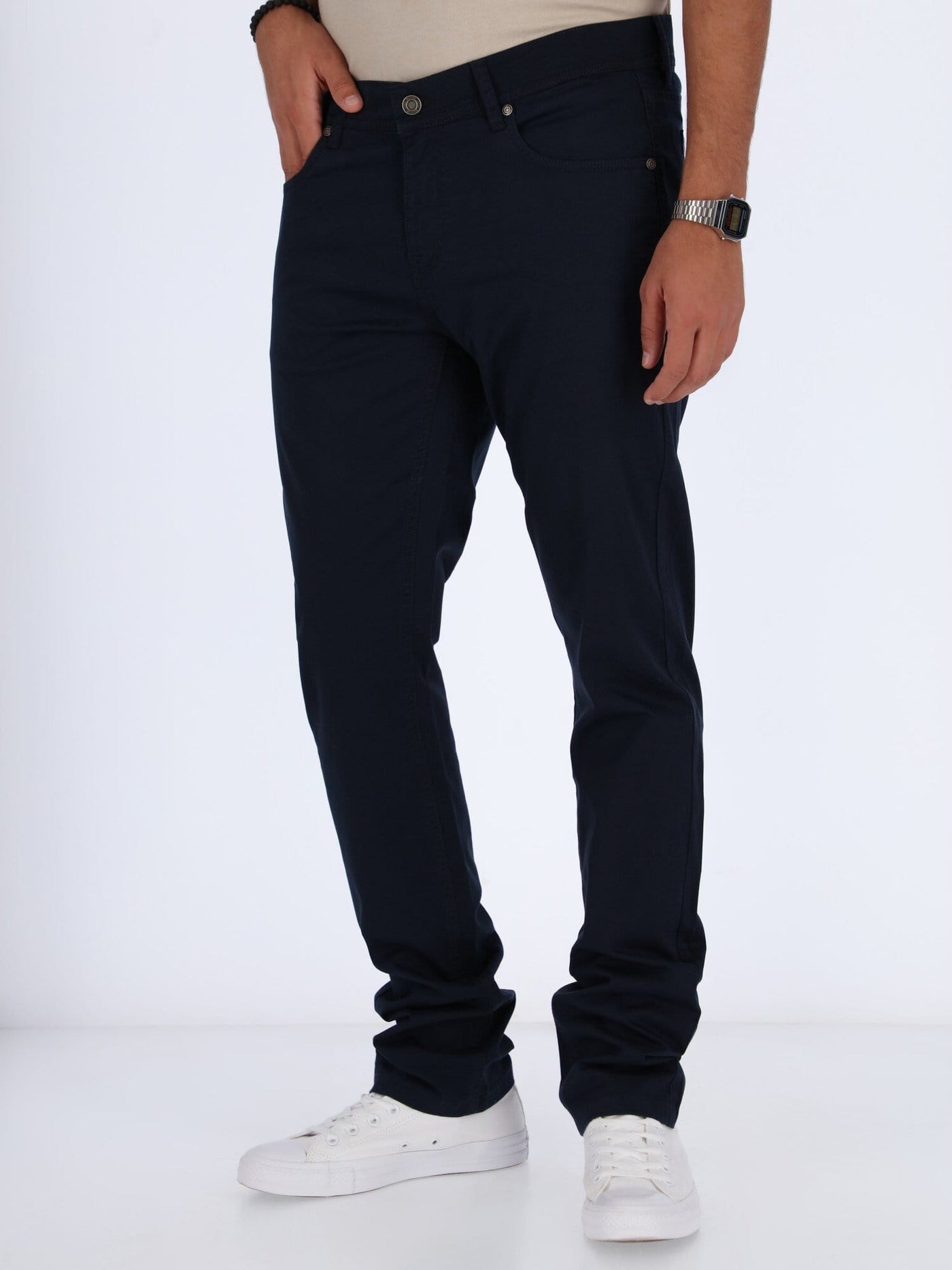 Daniel Hechter Pants & Shorts Navy / 30 Basic Pants with Regular Cut