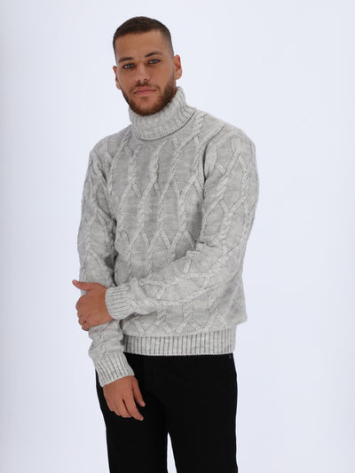 OR Knitwear Knitted Sweater with High Cole