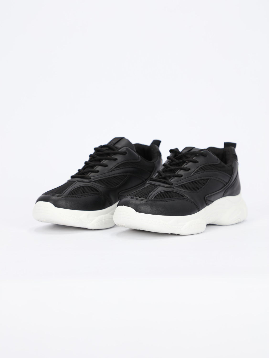 Lace-Up Front Rubber Sole Sneakers