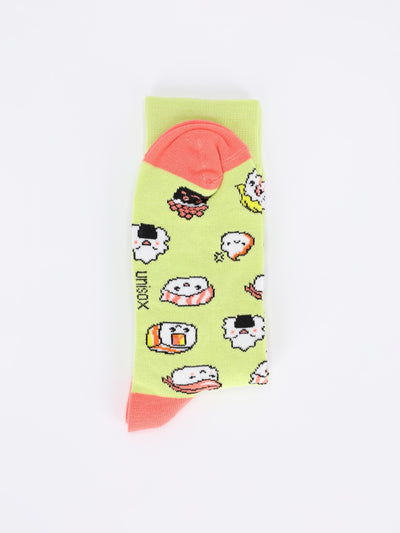 Unisex Anime Sushi Crew Socks