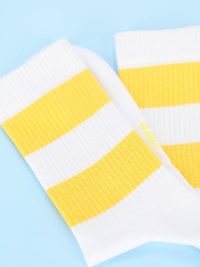 Unisex Yellow Mellow Crew Socks