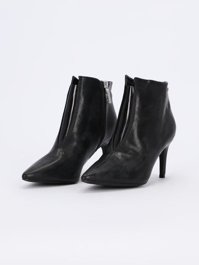 Basic High Heeled Ankle Boots