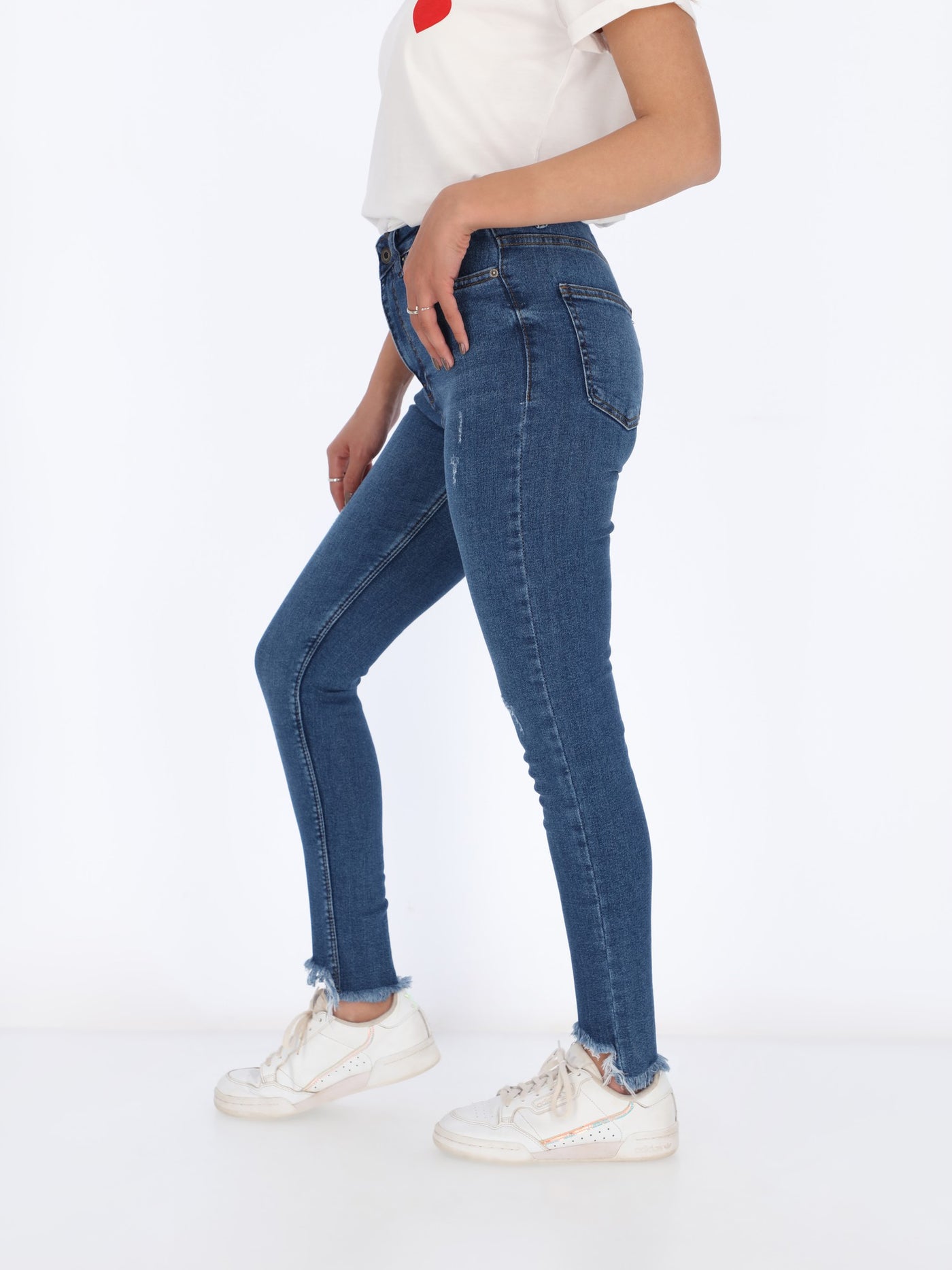 OR Women's Raw Hem Skinny Jeans