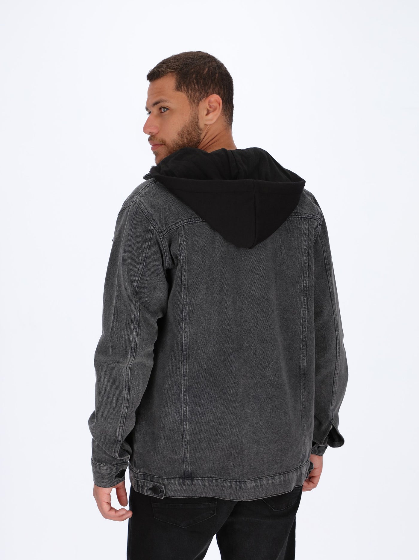 Men's Hooded Denim Jacket
