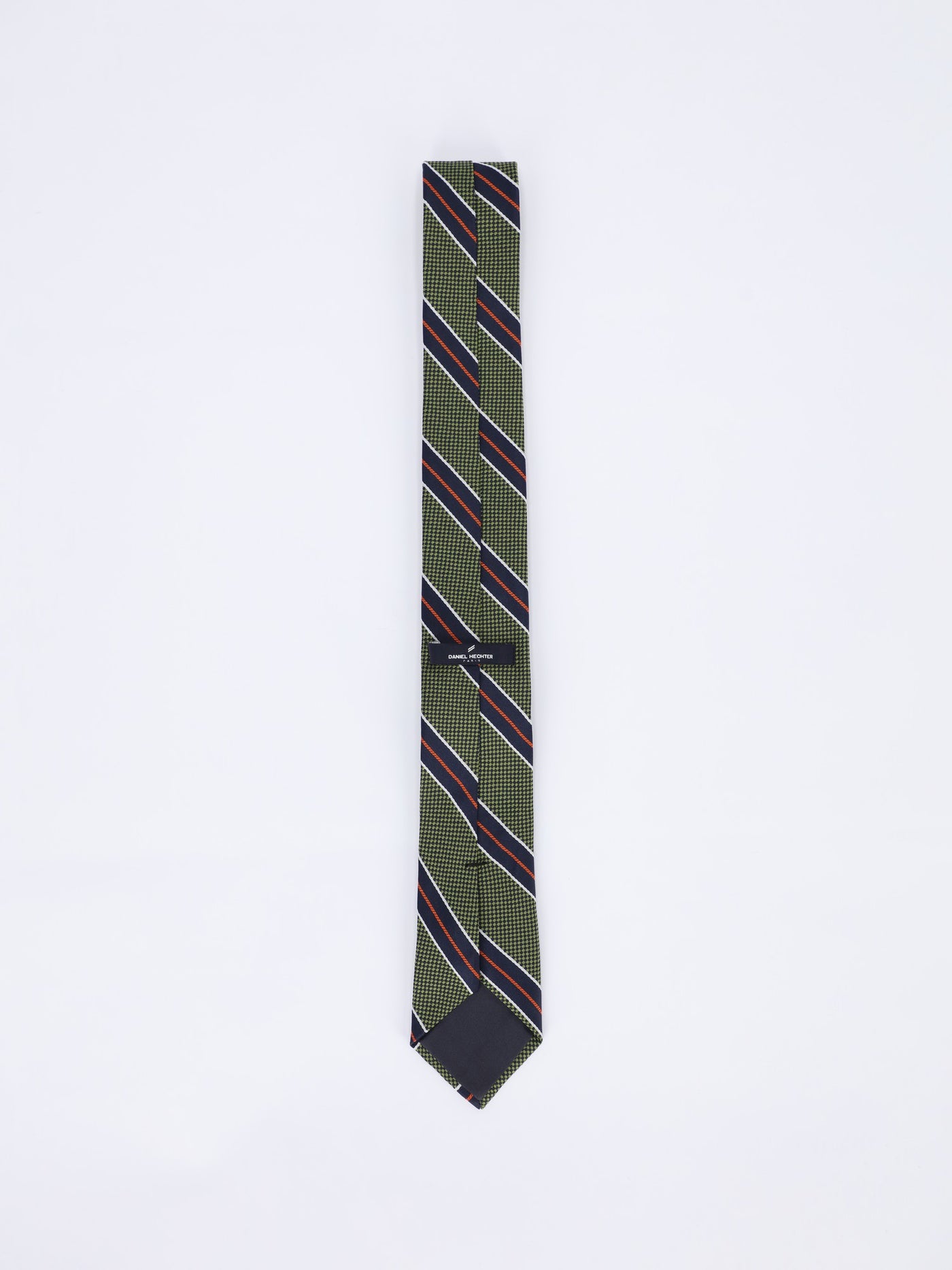 Daniel Hechter Men's Textured Diagonal Stripes Necktie and Pocket Square