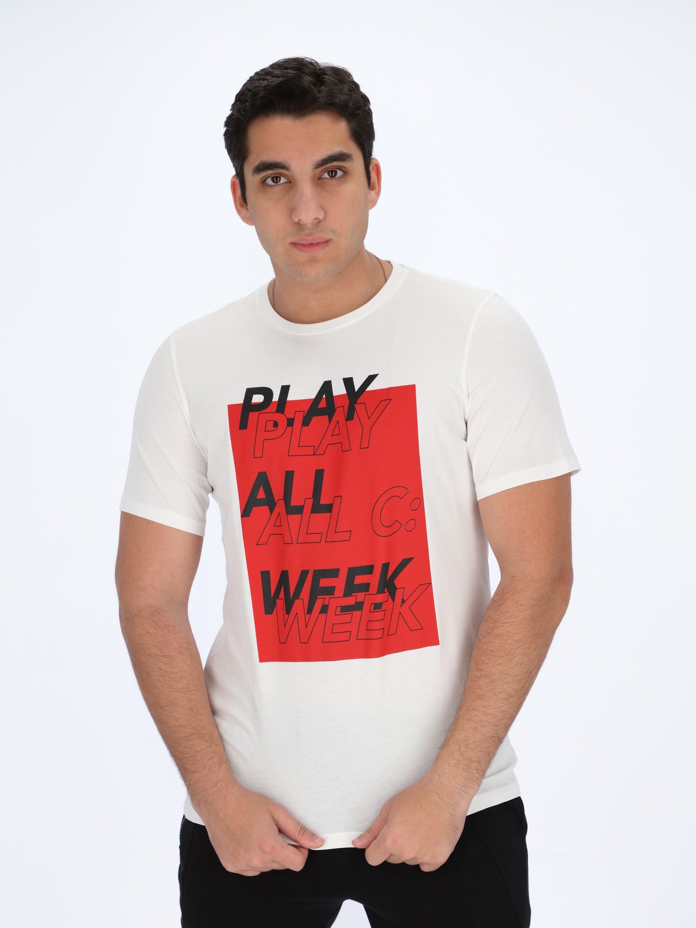 Play All Week Print T-Shirt